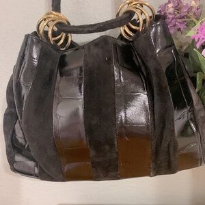 Gorgeous, suede, and leather bag